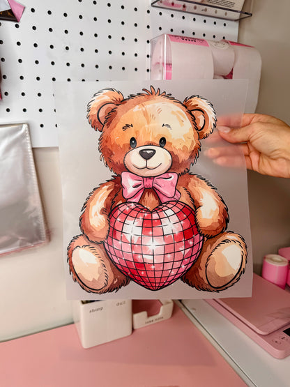 Heart Teddy - DTF