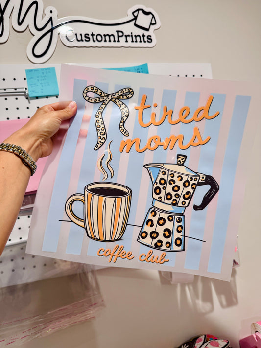Tired Moms Coffee Club Cheetah
